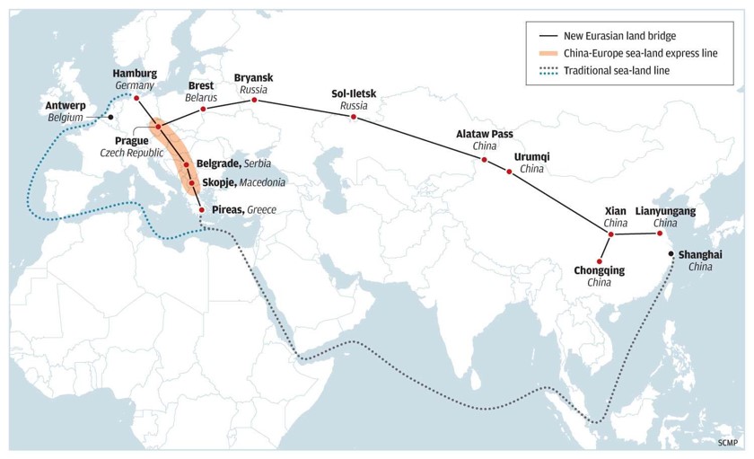 China-Europe Land-Sea Express Line